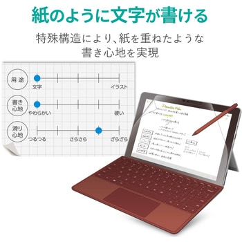 Surface Pro 7用フィルム ペーパーライク 反射防止 文字用 しっかりタイプ エレコム Surface用フィルム 通販モノタロウ Tb Msp7flapnh