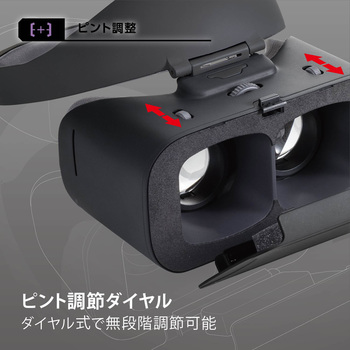 目に優しいハードバンドVRゴーグル エレコム