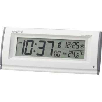 8RZ216SR03 電波デジタル時計暗所自動点灯 リズム アラーム 温度計
