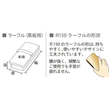 R400 チョークボード用ラーフル 1個 馬印 【通販サイトMonotaRO】