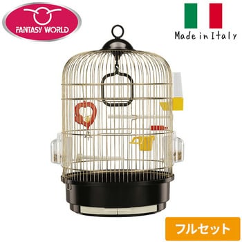 イタリアferplast社製 鳥かご アンティークブラス ゴールド 鳥籠