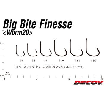 DECOY WORM HOOK Cover Finesse HD(カバーフィネスHD) ワーム220 - カツイチ