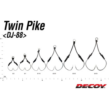 DECOY ASSIST HOOK Twin Pike(ツインパイク) DJ-88 カツイチ