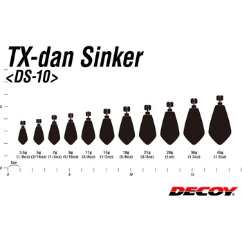 DECOY TX-DAN Sinker(テキダンシンカー) DS-9 カツイチ