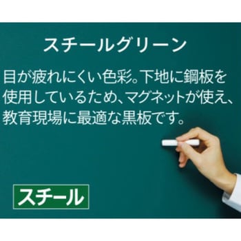 大型曲面黒板 スチールグリーン 馬印 【通販モノタロウ】