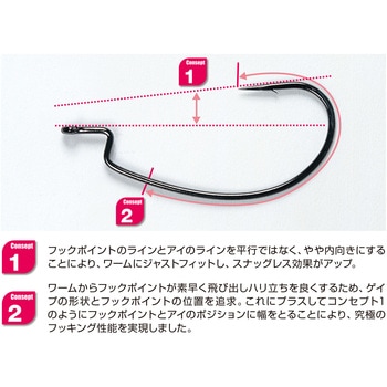 DECOY WORM HOOK キロフック ワーム17 - カツイチ