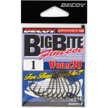 DECOY WORM HOOK ビックバイトフィネス ワーム20 カツイチ