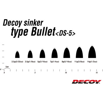 DECOY Sinker type Bullet(デコイシンカータイプバレット) DS-5 カツイチ
