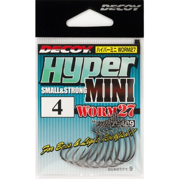DECOY WORM HOOK Hyper Mini(ハイパーミニ) ワーム27 - カツイチ