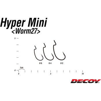 DECOY WORM HOOK Hyper Mini(ハイパーミニ) ワーム27 - カツイチ