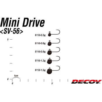 DECOY JIGHEAD Mini Drive(ミニドライブ) SV-56 カツイチ