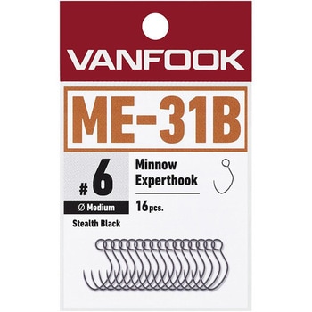 #4 Minnow Experthook Medium Wire(~m[GLXp[gtbN ~fBAC[) ME-31B VANFOOK(@tbN) XeXubNF TCY#4 1(16{) 52566108