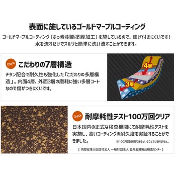 IHゴールドマーブル鍋型フライパン アイメディア