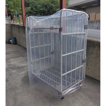 カゴ台車用角底袋(カゴ車カバー) ポリエチレン フナイ産業