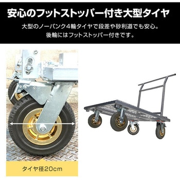 タイヤ付きフレコンスタンド 台ゴローDX 結一産業