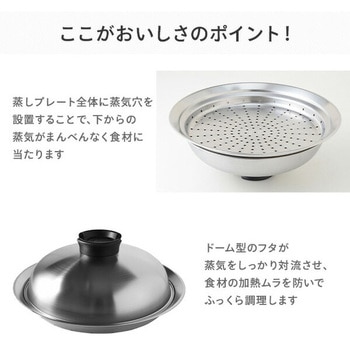 のせるだけで簡単蒸し器 アーネスト