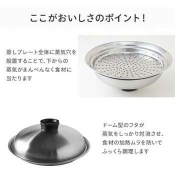 のせるだけで簡単蒸し器 アーネスト