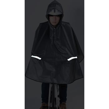 KW-800GR 膝を雨から守るPEVAレインポンチョ一般車&クロスバイク
