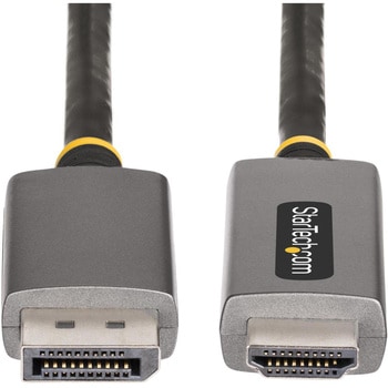 DisplayPort 1.4 - HDMI 2.1変換ケーブル/2m/アクティブ/8K60Hz/4K144Hz/オス-オス/HDR10/HDCP 2.3/7.1chオーディオ/ブラック/モニター ディスプレイアダプター StarTech.com