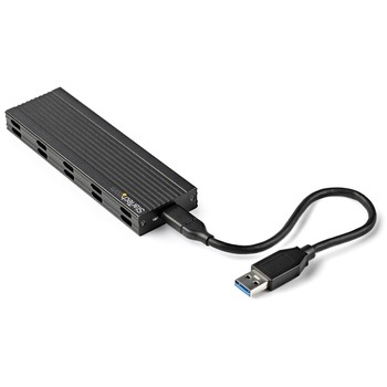 M.2 SATA SSDケース/USB 3.1 Gen 2(TypeA&C)/10Gbps/NVMe NGFF/B+M-Key/外付けストレージエンクロージャー StarTech.com