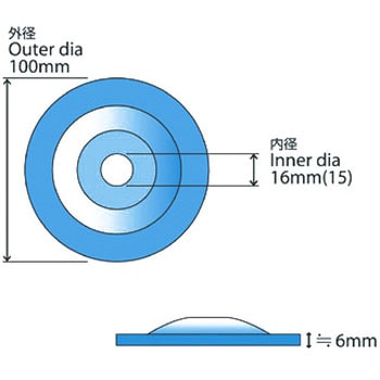 磨き用 オフセットゴム砥石 RNF DISC ダイワラビン(旧大和化成工業)