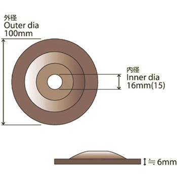 重研削作業向け オフセットゴム砥石 GWO DISC ダイワラビン(旧大和化成工業)