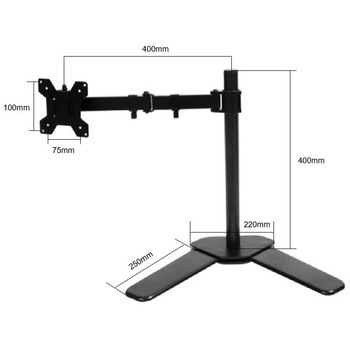 シングルモニター卓上アームスタンド(VESA規格、17～27型対応、LED・LCD対応) bitstrong