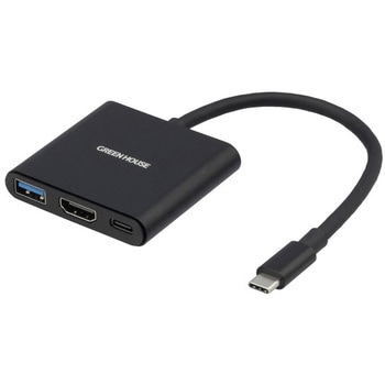 3in1 USB Type-C コンパクトドッキングステーション グリーンハウス