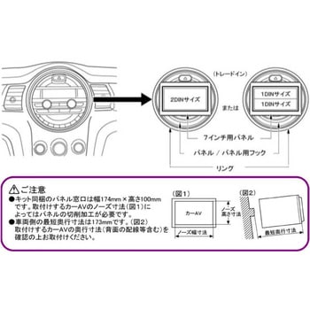 BMWミニ 3ドア用カーAVトレードインキット カナテクス
