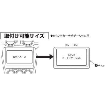 TBX-S005 スズキ スイフト用 9インチカーナビゲーション用インストレーションセット 1個 カナテクス 【通販モノタロウ】