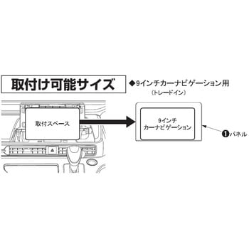 ホンダ オデッセイ用 9インチカーナビゲーション用インストレーションセット カナテクス