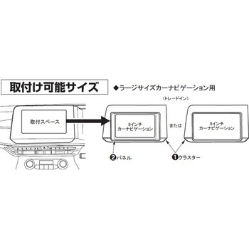 日産 ノート 8，9インチカーナビゲーション用インストレーションセット カナテクス