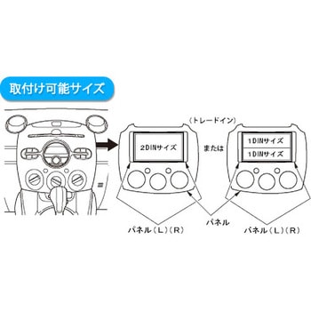 マツダ デミオ用カーAVインストレーションセット カナテクス