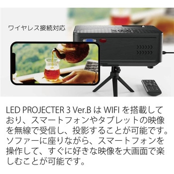 LEDプロジェクター3 with mini-rtipod エアリア