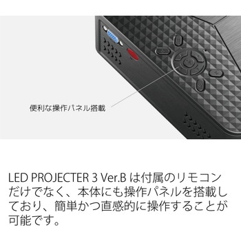 LEDプロジェクター3 with mini-rtipod エアリア
