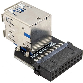 桜木トンネル USB3.0/19ピン→USB3.0×2ポート変換 エアリア