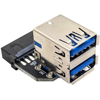 桜木トンネル USB3.0/19ピン→USB3.0×2ポート変換 エアリア