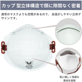 N95 マスク カップ型 米国NIOSH 認証 RABLISS