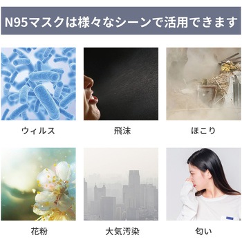 N95 マスク カップ型 米国NIOSH 認証 RABLISS
