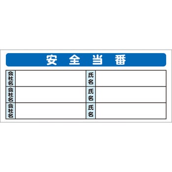 システム掲示板パーツ 安全当番 安全興業
