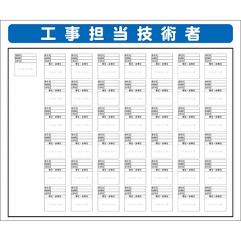 システム掲示板パーツ 工事担当技術者 安全興業