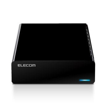 外付けハードディスク HDD 2TB/4TB/6TB テレビ録画 PC ファンレス設計 静音 縦置き/横置き ブラック エレコム