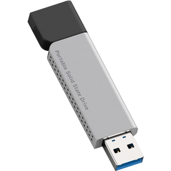 LMD-ELSPL100U3 外付けSSD ポータブル USB3.2(Gen1) スリム型 Type-A ブラック 1個 ロジテック 【通販モノタロウ】
