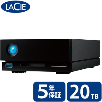 LaCie 外付け HDD 20TB 1big Dock Thunderbolt3×2 USB3.2 USB A×1 5年保証 冷却ファン付 LaCie(ラシー)