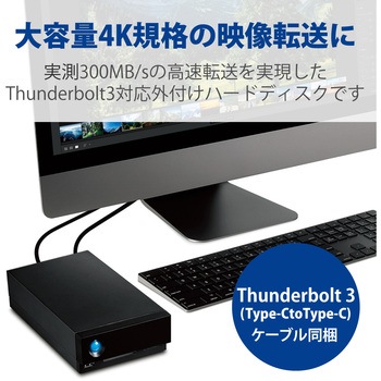 LaCie 外付け HDD 20TB 1big Dock Thunderbolt3×2 USB3.2 USB A×1 5年保証 冷却ファン付 LaCie(ラシー)