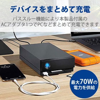 LaCie 外付け HDD 20TB 1big Dock Thunderbolt3×2 USB3.2 USB A×1 5年保証 冷却ファン付 LaCie(ラシー)