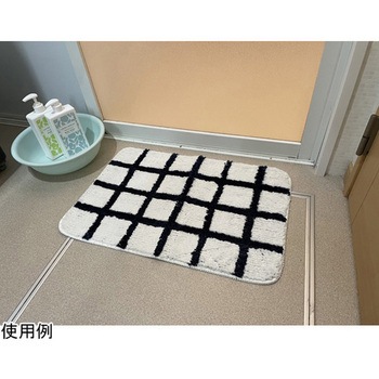 ふわっふわ!マイクロファイバーバスマット ブラン 40×60cm ネイビー - マルナカ