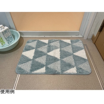 ふわっふわ!マイクロファイバーバスマット アキュエ 40×60cm ブルー マルナカ