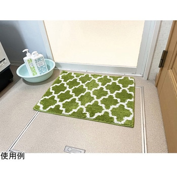 ふわっふわ!マイクロファイバーバスマット パッシオ 45×60cm グリーン マルナカ