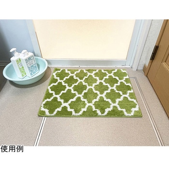 ふわっふわ!マイクロファイバーバスマット パッシオ 45×60cm グリーン マルナカ